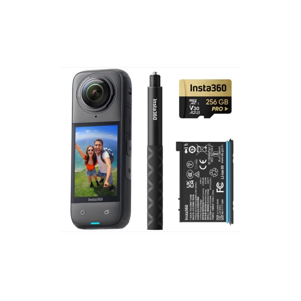 Insta360 Insta360 X4 Adventure Bundle, 8K Ultra HD, CMOS, 72 MP, 120...