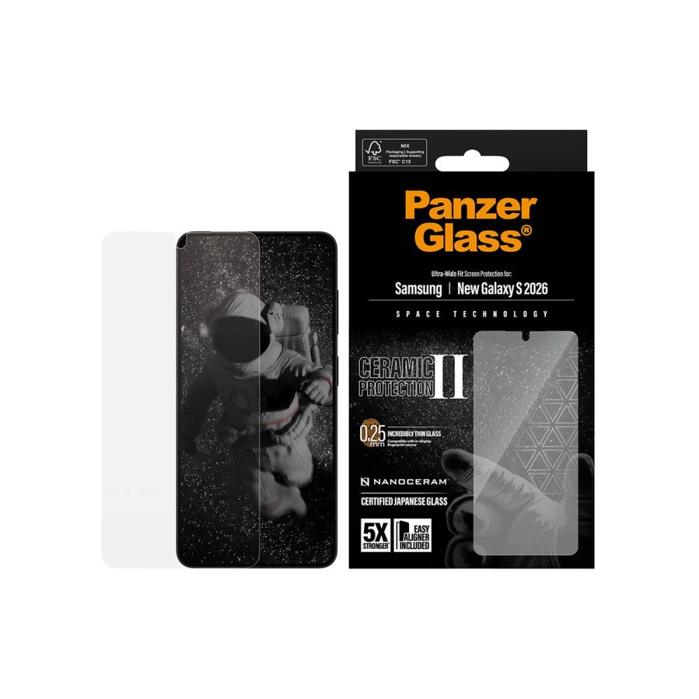 PanzerGlass PanzerGlass - skärmskydd för mobiltelefon - ultrabred passning med EasyAligner