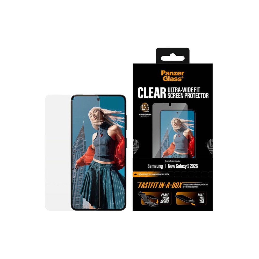 PanzerGlass PanzerGlass - skärmskydd för mobiltelefon - ultra-bred passform med FASTFIT IN-A-BOX