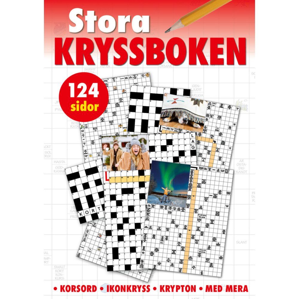 Tukan Förlag Stora kryssboken (röd) (häftad)