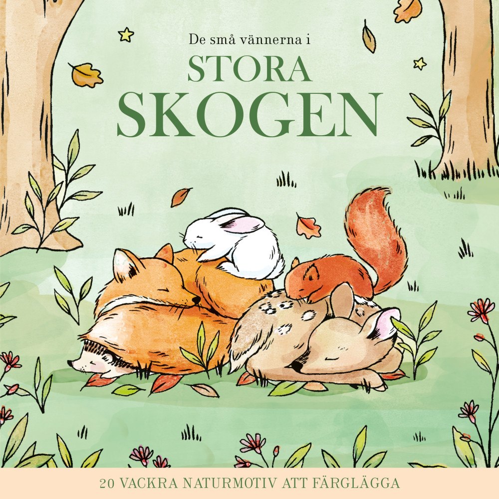 Nina Stajner Målarbok : De små vännerna i stora skogen (häftad)