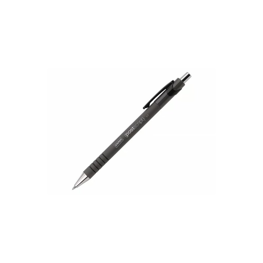 Staples Retractable Ballpoint Pens (postscript) 12-pack