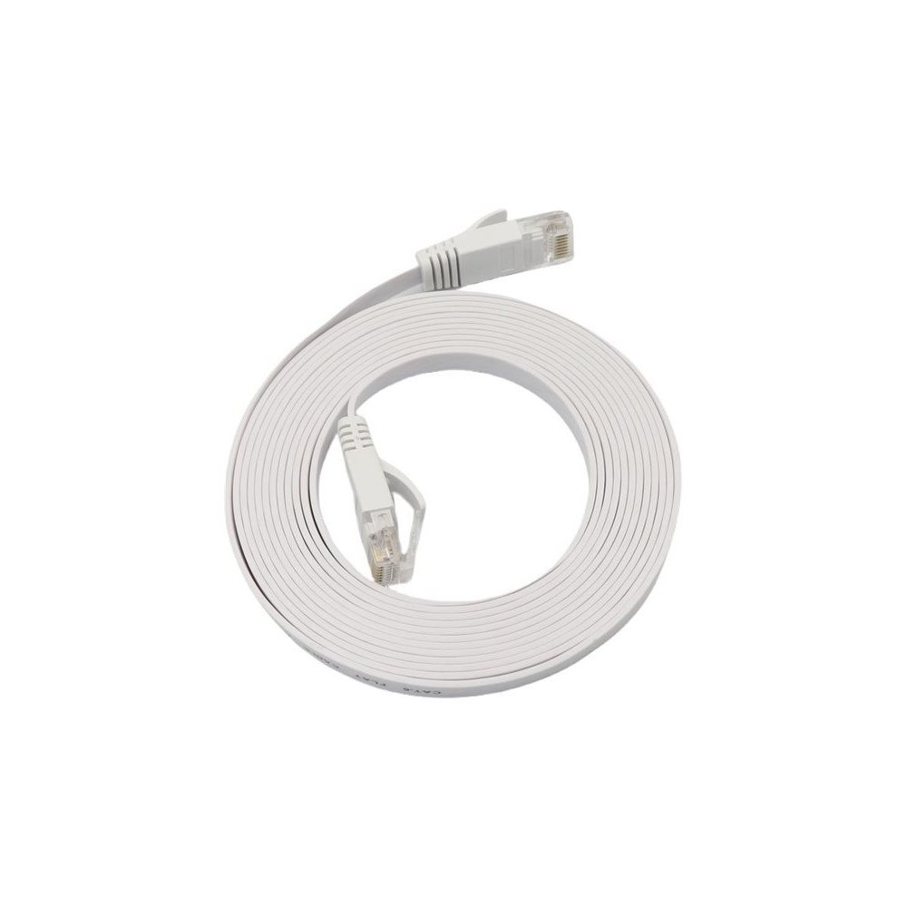 Microconnect MicroConnect U/UTP CAT6A vit platt LSZH-kabel