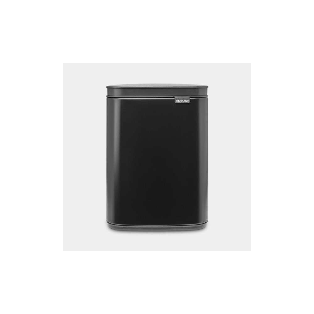 BRABANTIA Brabantia Bo Waste Bin, 4 l, Rektangulär, Stål, Svart, Stål,...