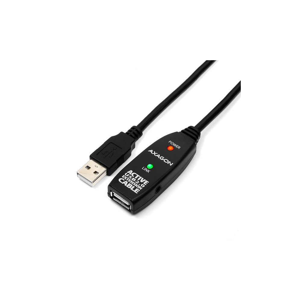 Axago Axagon ADR-205, 5 m, USB A, USB A, USB 2.0, 0,48 Gbit/s, Sva...