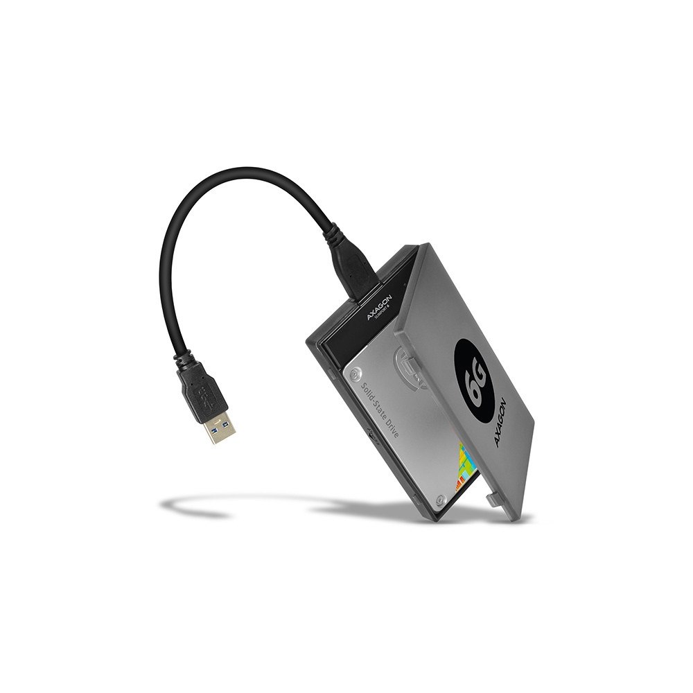Axago Axagon ADSA-1S6, HDD- / SSD kabinett, 2.5", SATA, Serial ATA...