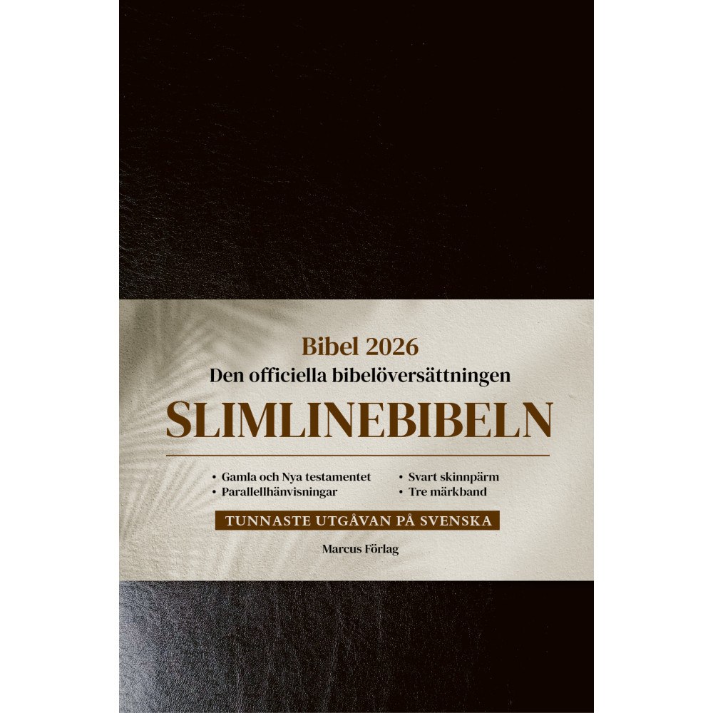 Marcus förlag Slimlinebibeln: Bibel 2026 svart – med parallellhänvisningar (bok, flexband)