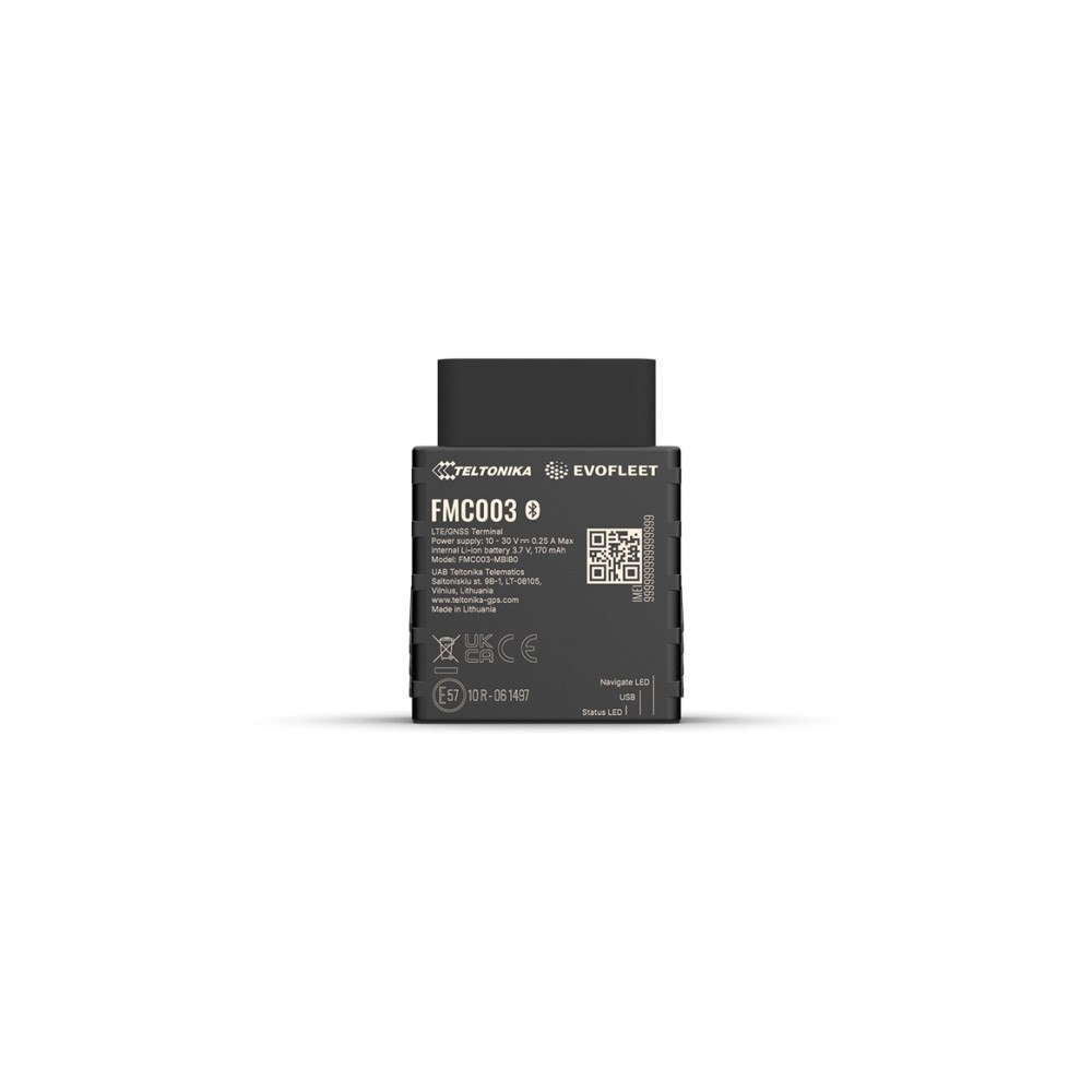 Usorteret EvoFleet EVO003 4G OBD Plug&ampPlay GPS-spårare med körjourn...