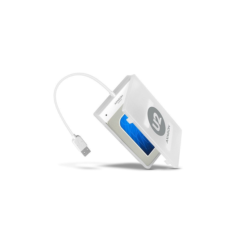 Axago Axagon ADSA-1S, HDD- / SSD kabinett, 2.5", SATA, Serial ATA...