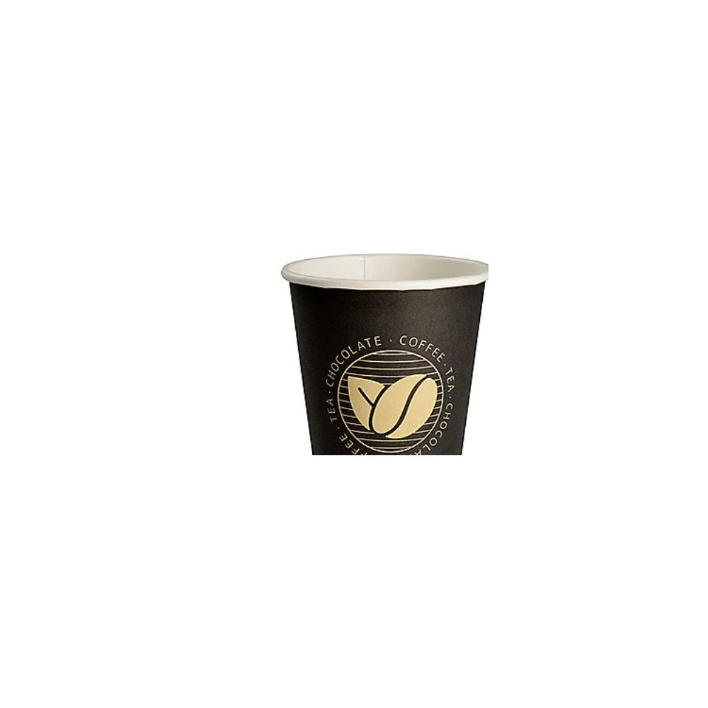 Abena Gastro-Line kaffekopp 24 cl – brun, Beans, 9 cm, Ø 8 cm, PE/...