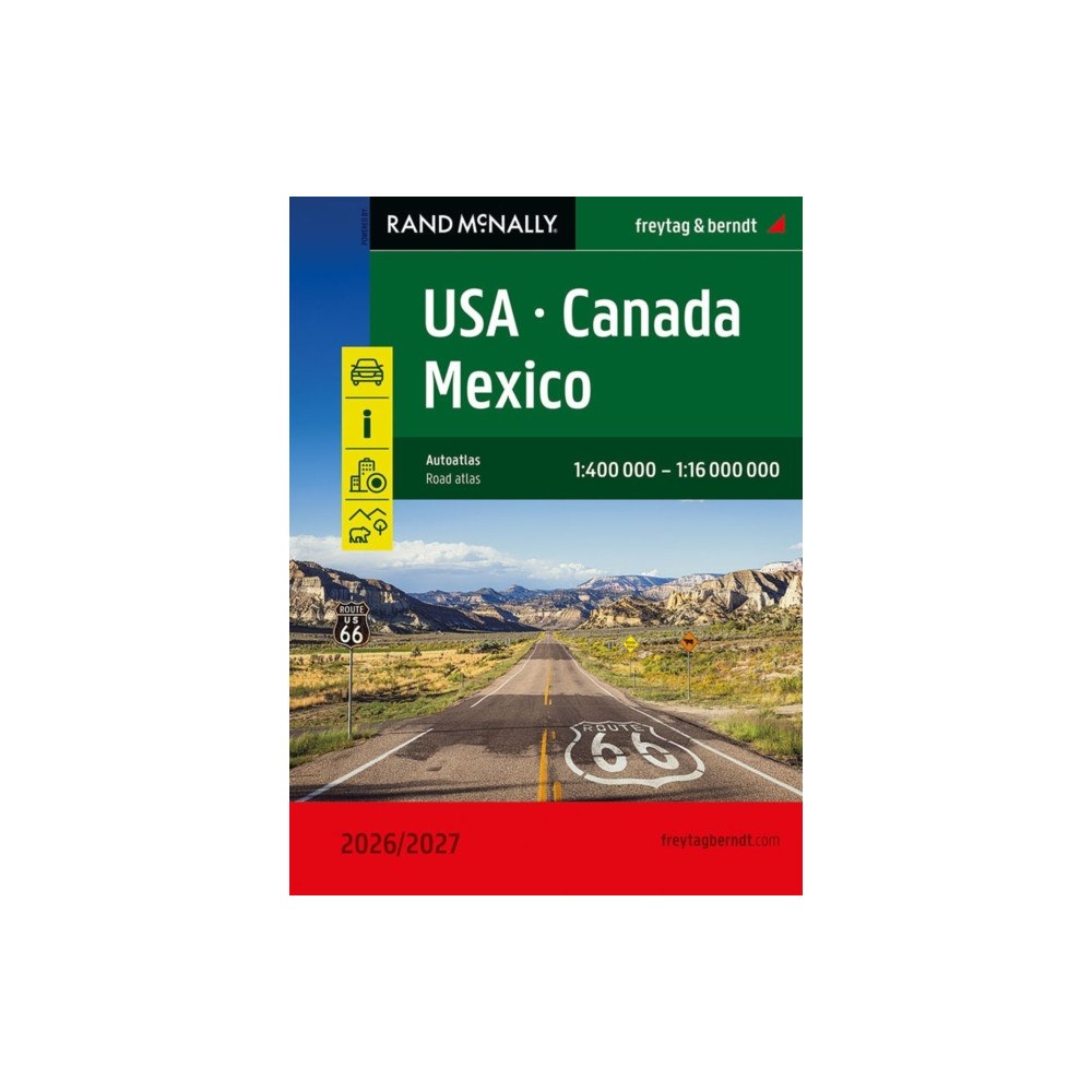 Freytag-Berndt USA, Canada and Mexico Road Atlas (bok, spiral, eng)