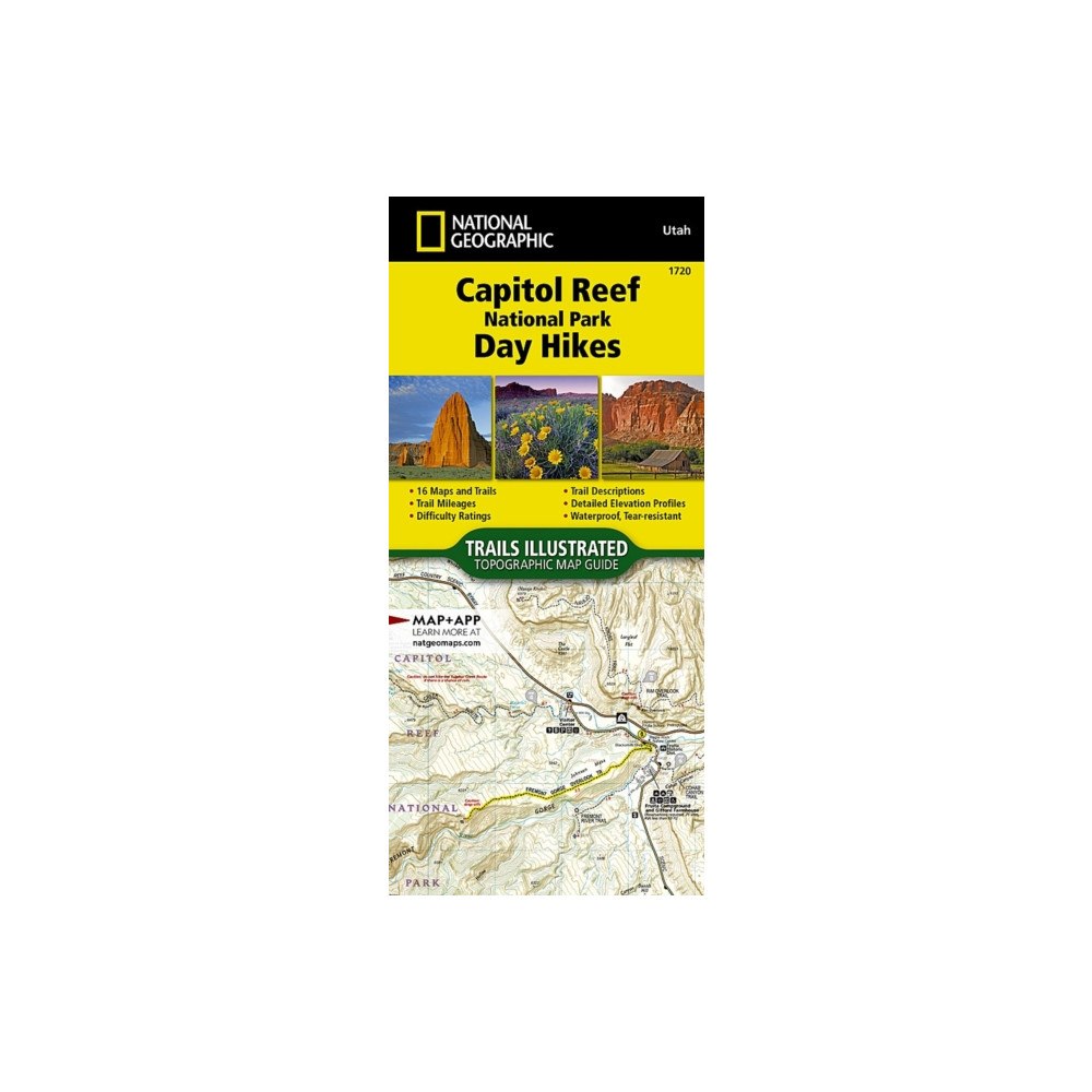 National Geographic Maps Capitol Reef National Park Day Hikes Map