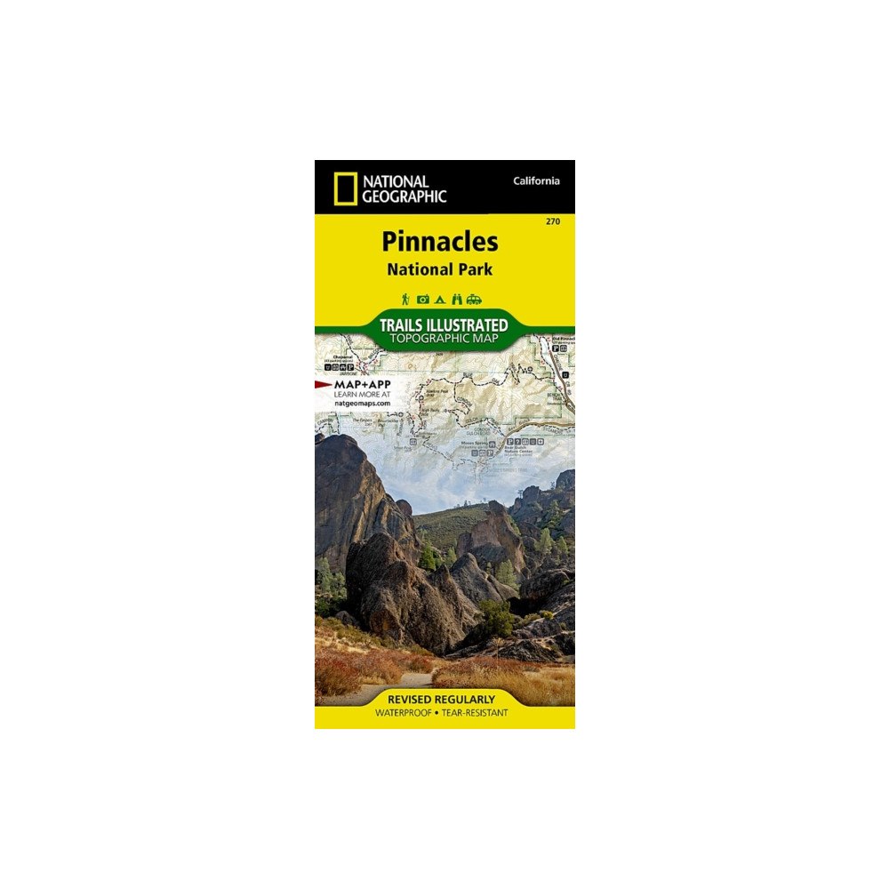 National Geographic Maps Pinnacle National Park Map