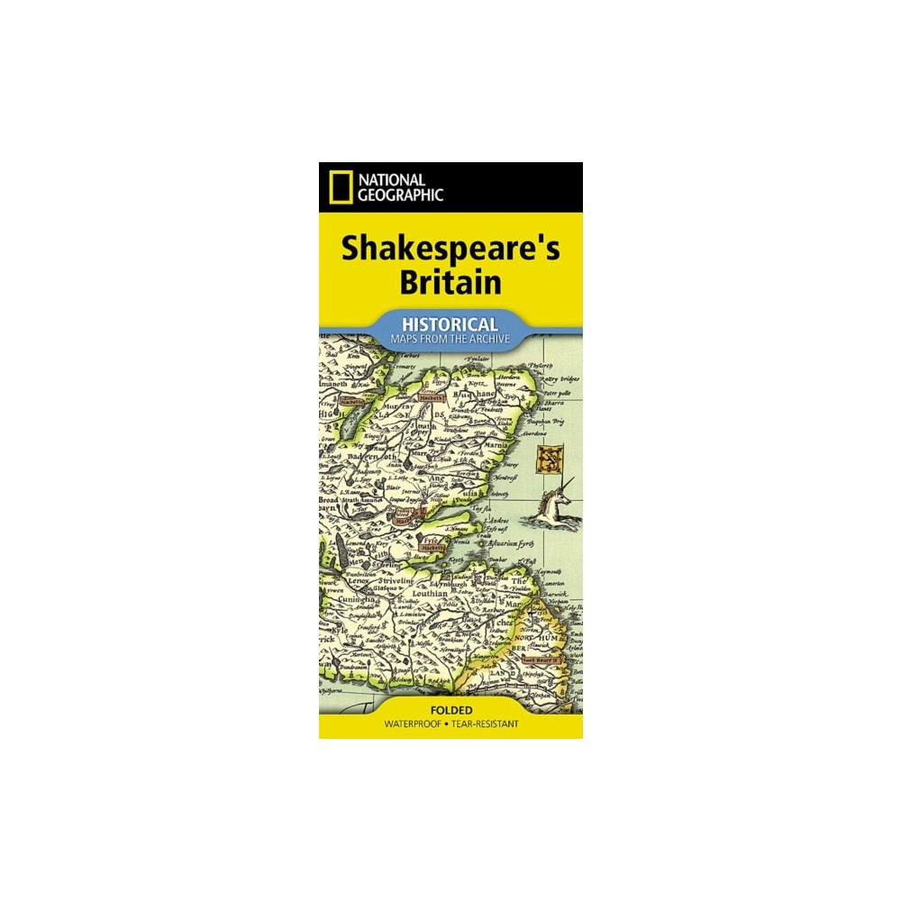 National Geographic Maps National Geographic Shakespeare's Britain Map - folded