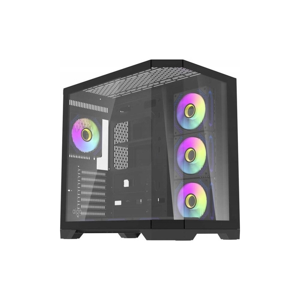 Darkflash Darkflash Darflash FT418 PRO PC-chassi + 7 aRGB-fläktar (sva...