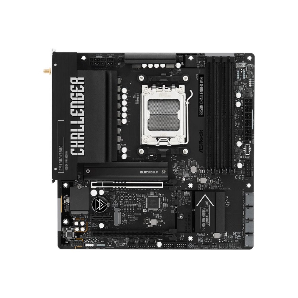 ASRock Asrock B850M Challenger WiFi, AMD, AM5-sockel, AMD Ryzen 700...