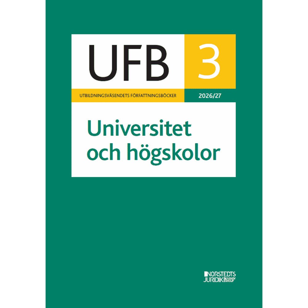 Norstedts Juridik UFB 3 Universitet och högskolor 2026/27 (häftad)