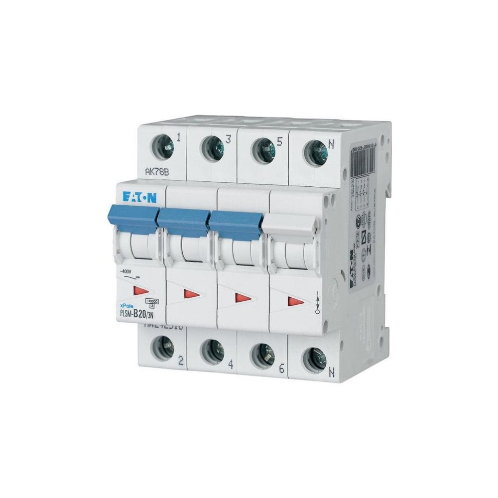 Eaton Electric Eaton Moeller series xPole PLSM-C20/3N-MW - automatisk kretsbrytare