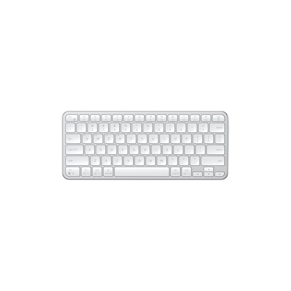 Satechi Satechi Slim EX1 - tangentbord - connects to four devices - QWERTY - Nordisk - silver Inmatningsenhet
