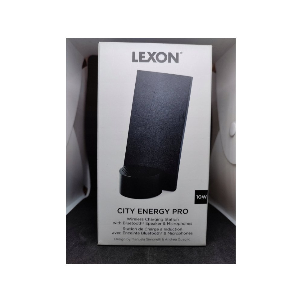 Lexon Lexon City Energy Pro 10W induktionsladdare med Bluetooth-hö...