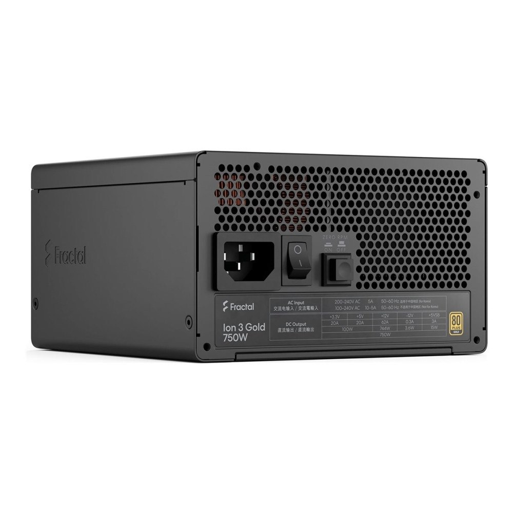 Fractal Design Fractal Design Ion 3 Gold - nätaggregat - 750 Watt