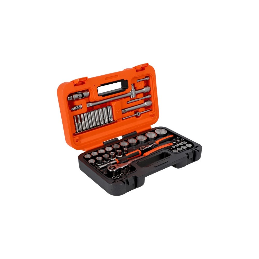 BAHCO BAHCO ”61-delars sats med 1/4"" och 1/2"" bits i metriska st...
