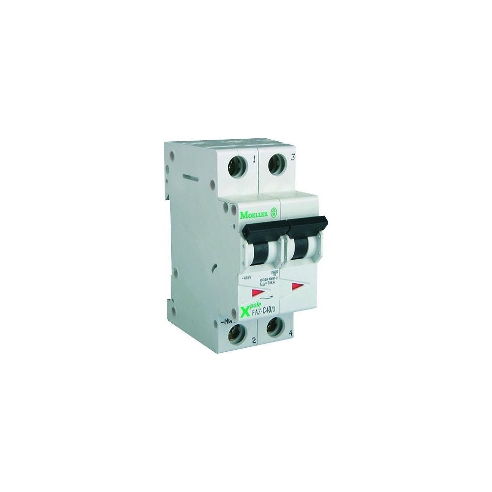 Eaton EATON Automatisk säkring, 2-polig, 10A, C-karaktäristik, 10...
