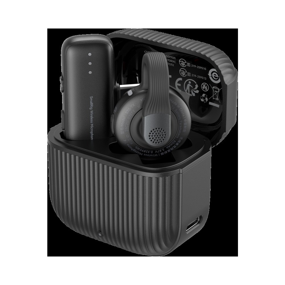 SMALLRIG SmallRig 6546 S70-C1 Wireless Microphone with USB-C Adapter for Phones Black