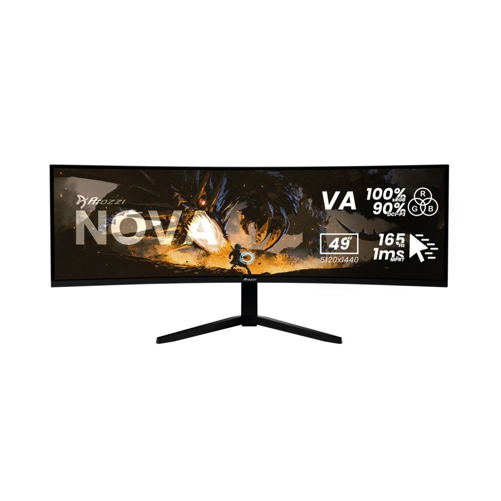 Arozzi Arozzi Nova 49” Curved, 124,5 cm (49"), 5120 x 1440 pixlar,...