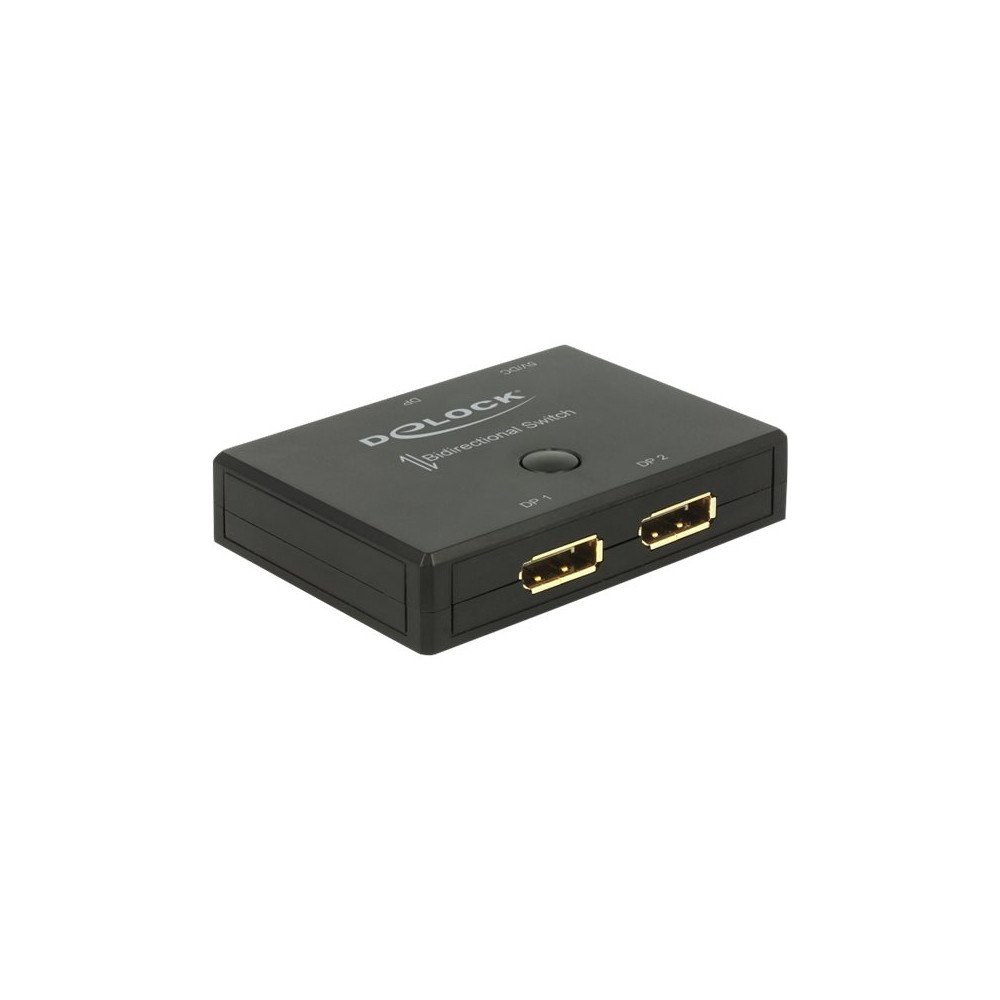 DeLOCK Delock Displayport 2 - 1 Switch bidirectional 4K 60 Hz - omkopplare för video - 2 portar