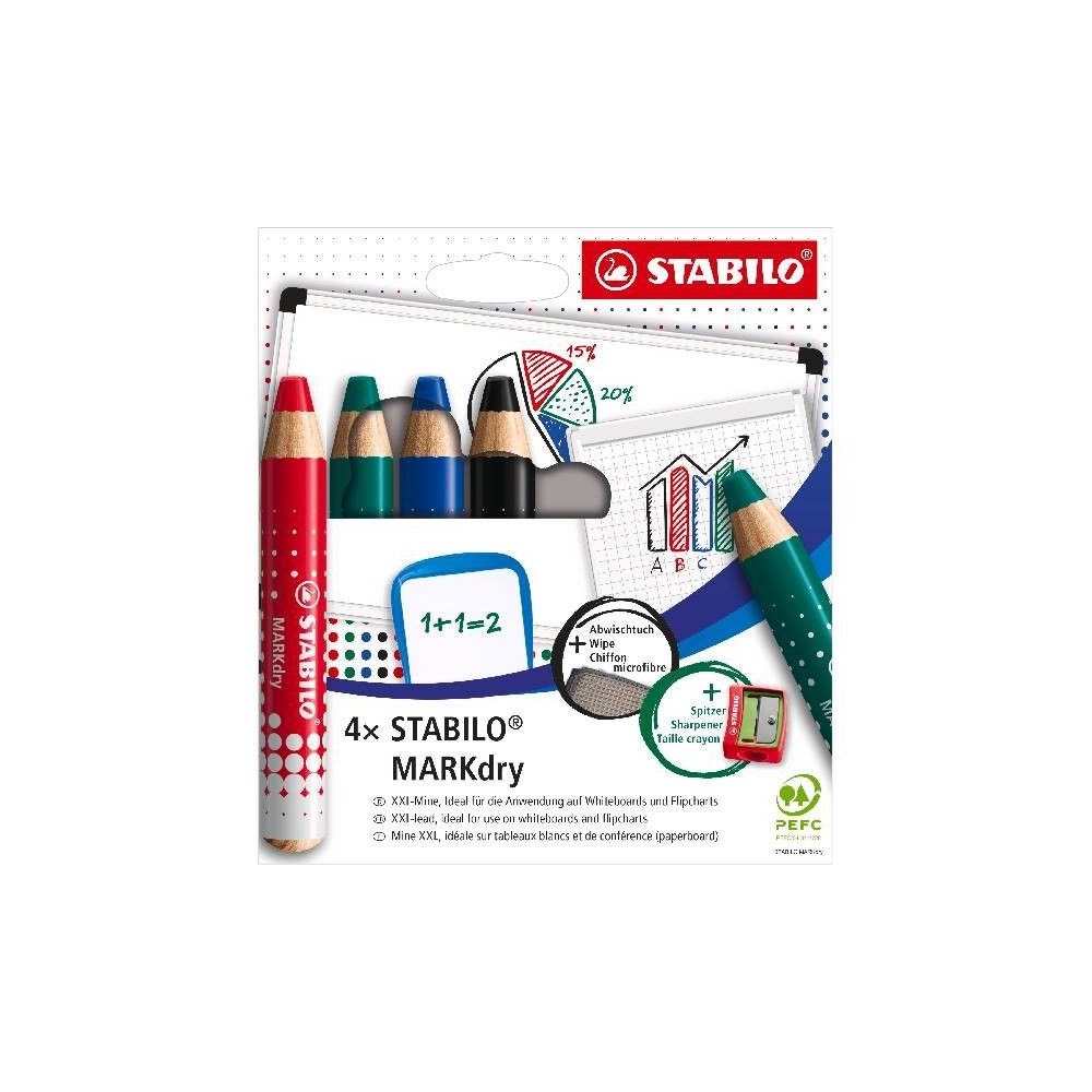 STABILO Stabilo MARKdry Whiteboard-/Flipover-penna inkl. pennvässare...