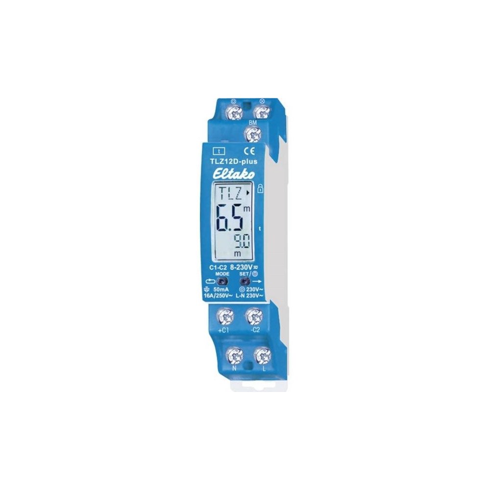 eltako Eltako TLZ12D-PLUS, Tidströmställare, 1P, Blå, CE, 250 V, 18...