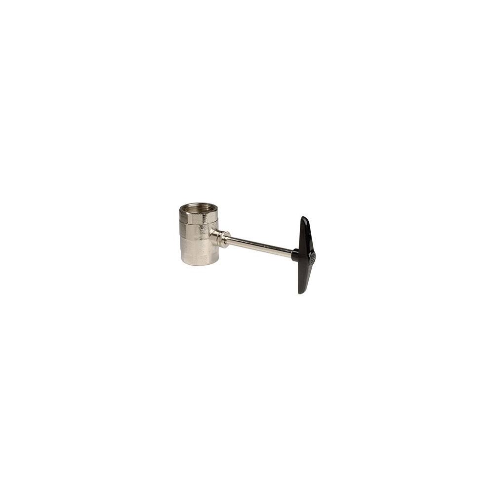 Juvel INTRA JUVEL Kugleventil 1 1/2" forniklet messing med handtag