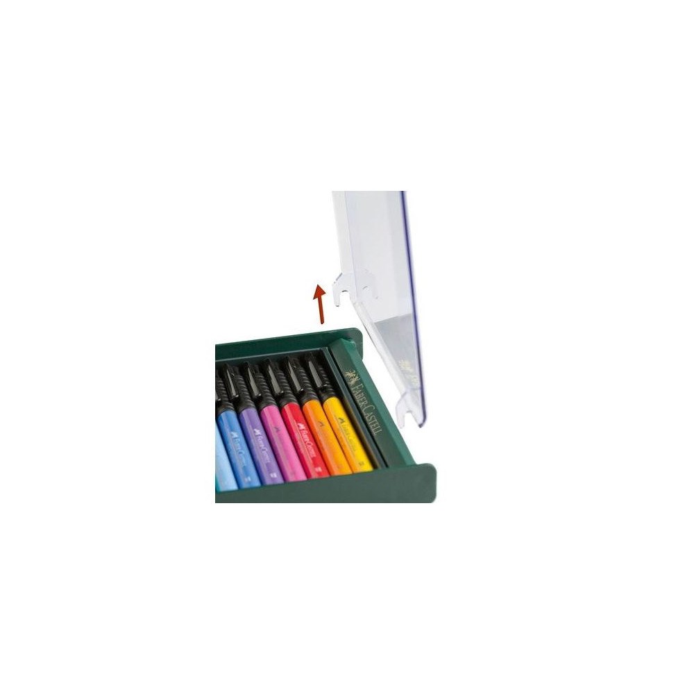 FABER-CASTELL Faber-Castell PITT Artist Pen - penselpenna - sorterade ljusa färger (paket om 12)