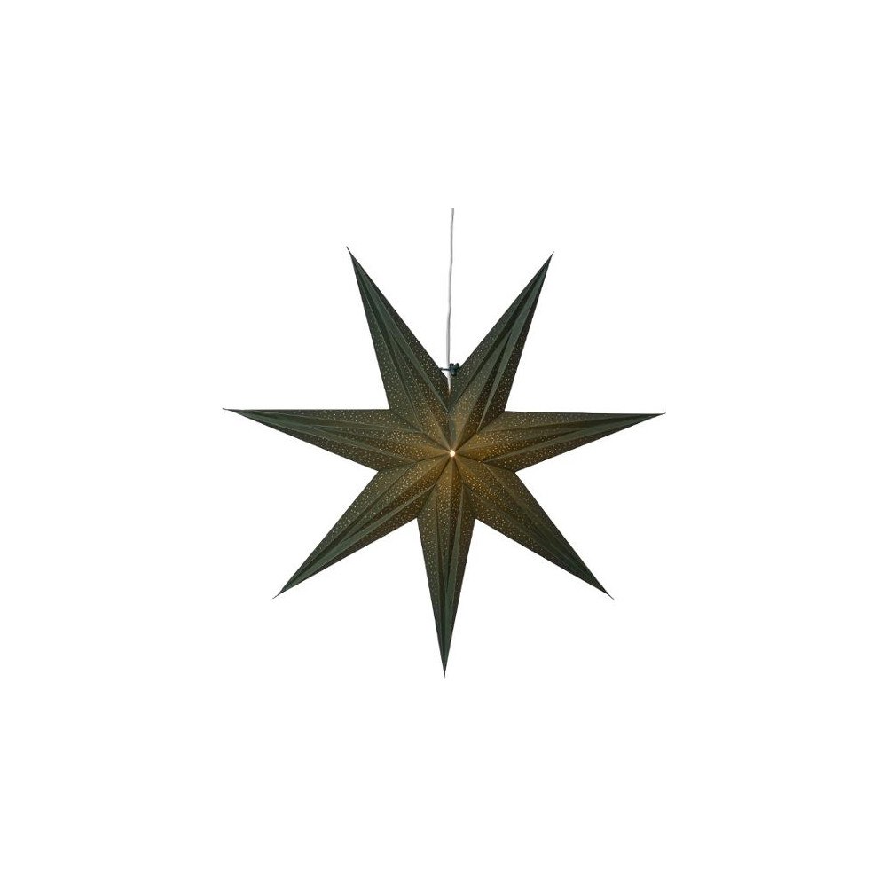 STAR TRADING Pappersstjärna 7-uddig 60cm grön