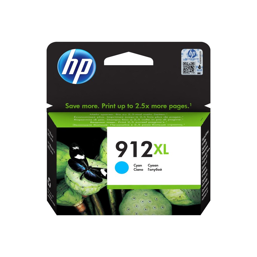 HP HP 912XL - Lång livslängd - cyan - original - bläckpatron