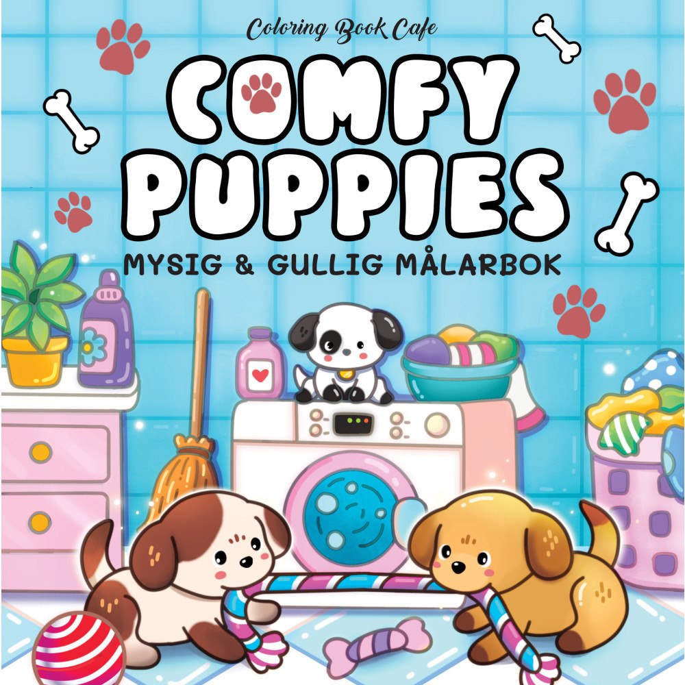 Legind A/S Comfy Puppies : Mysig och gullig Cozy Coloring målarbok (häftad)