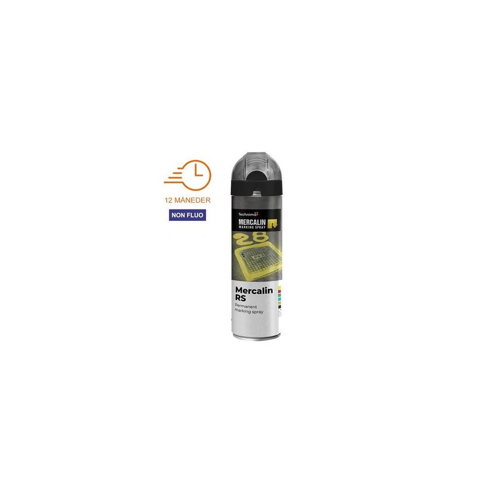 TECHNIMASK MERCALIN märkspray RS 500 ml. SVART