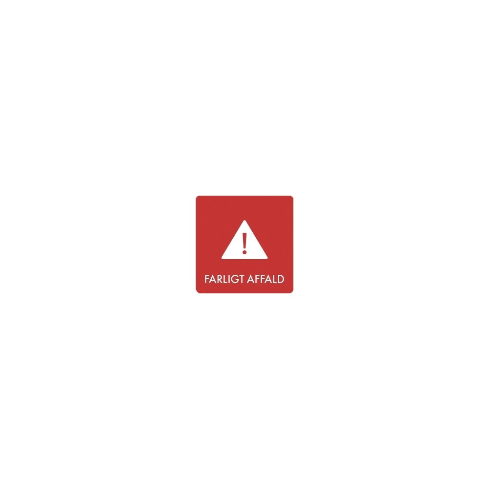 Bica® Piktogram, Bica®, vinyl, farligt avfall, HxBxL: 12 x 12 x 12...