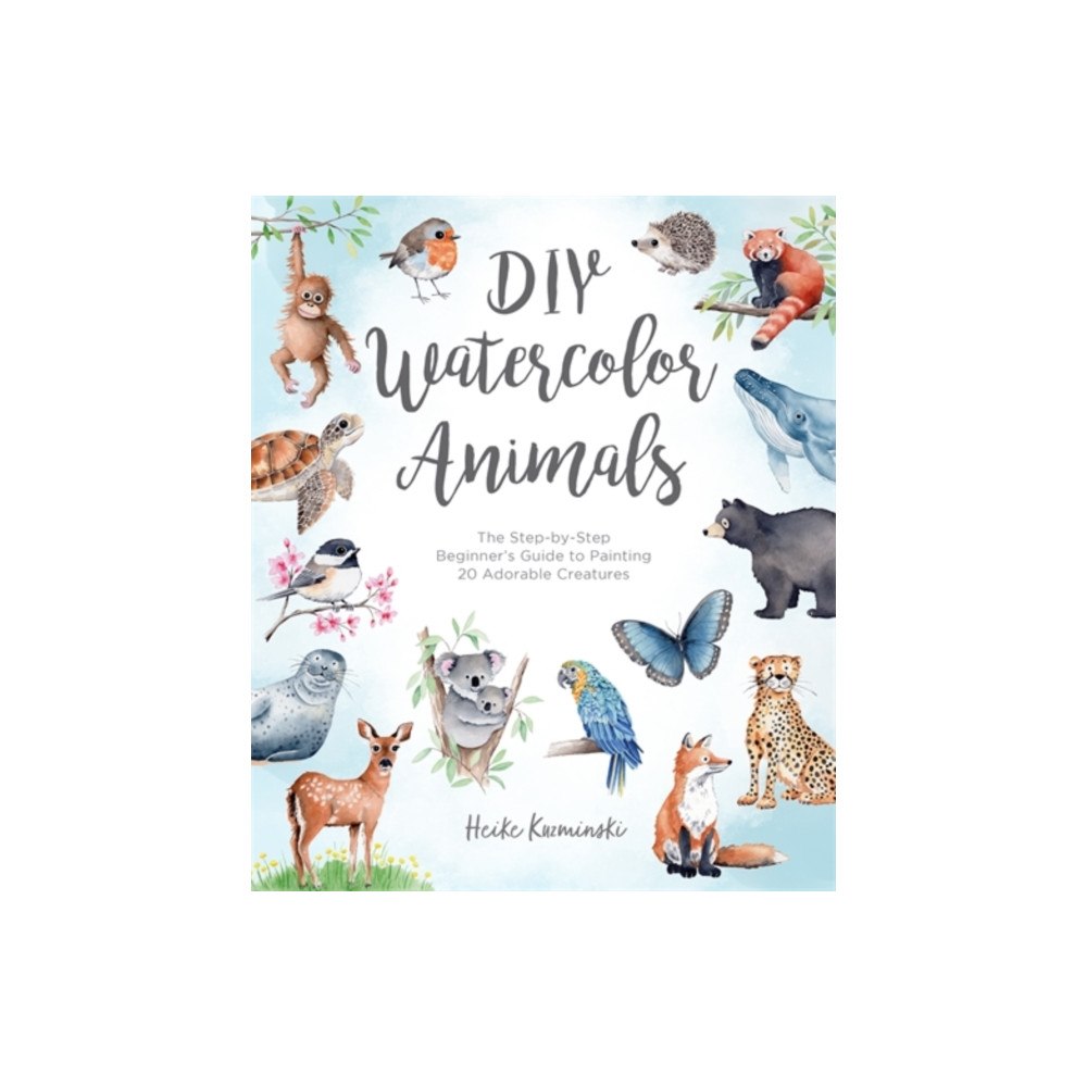 David & Charles DIY Watercolor Animals (häftad, eng)