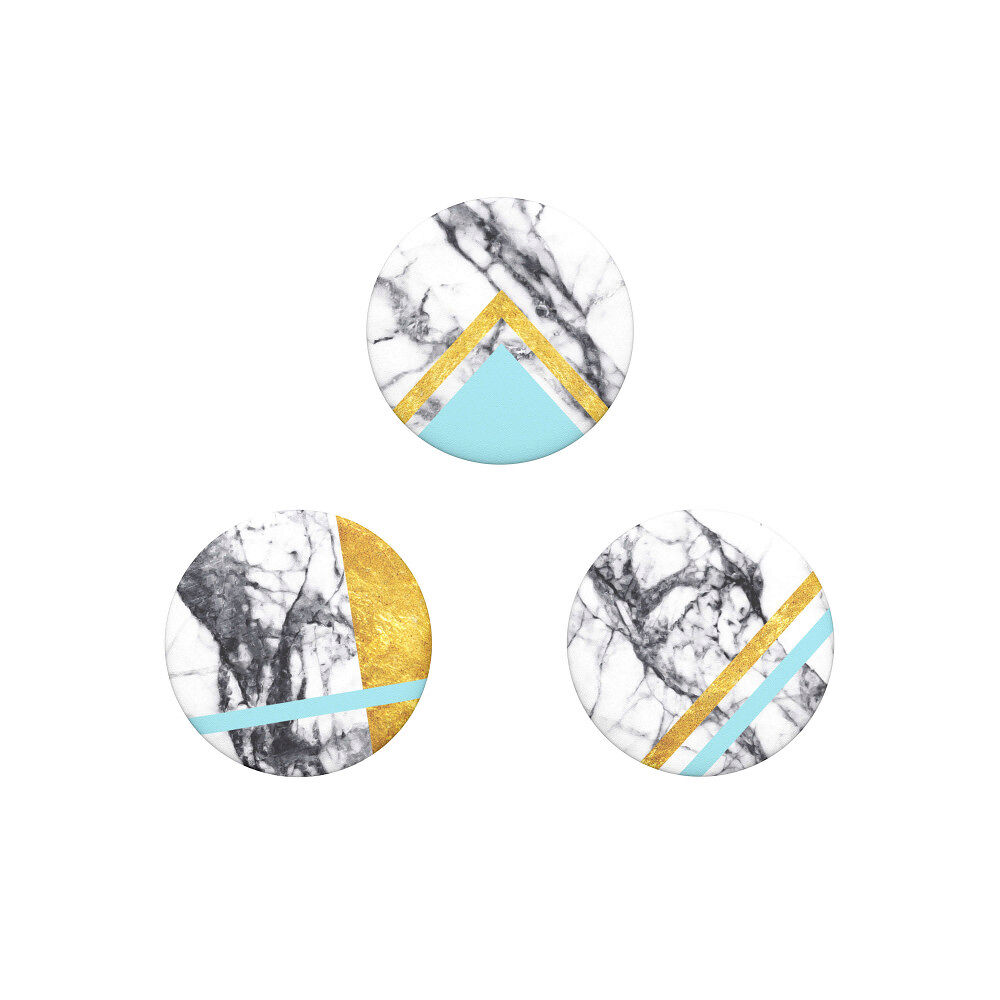 POPSOCKETS White Marble Glam Avtagbara MINI Grip 3pack