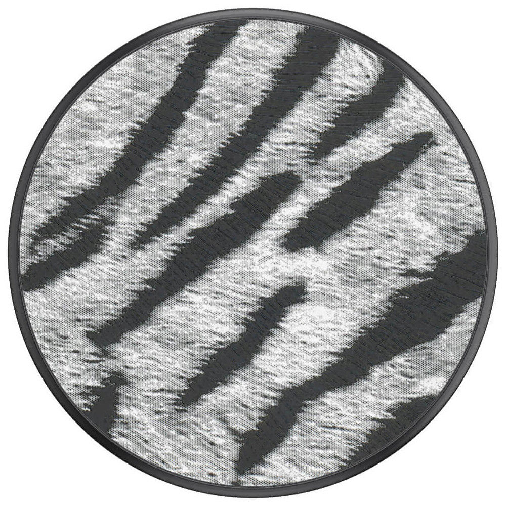 POPSOCKETS Vegan Leather Zebra Avtagbart Grip med Ställfunktion Premium