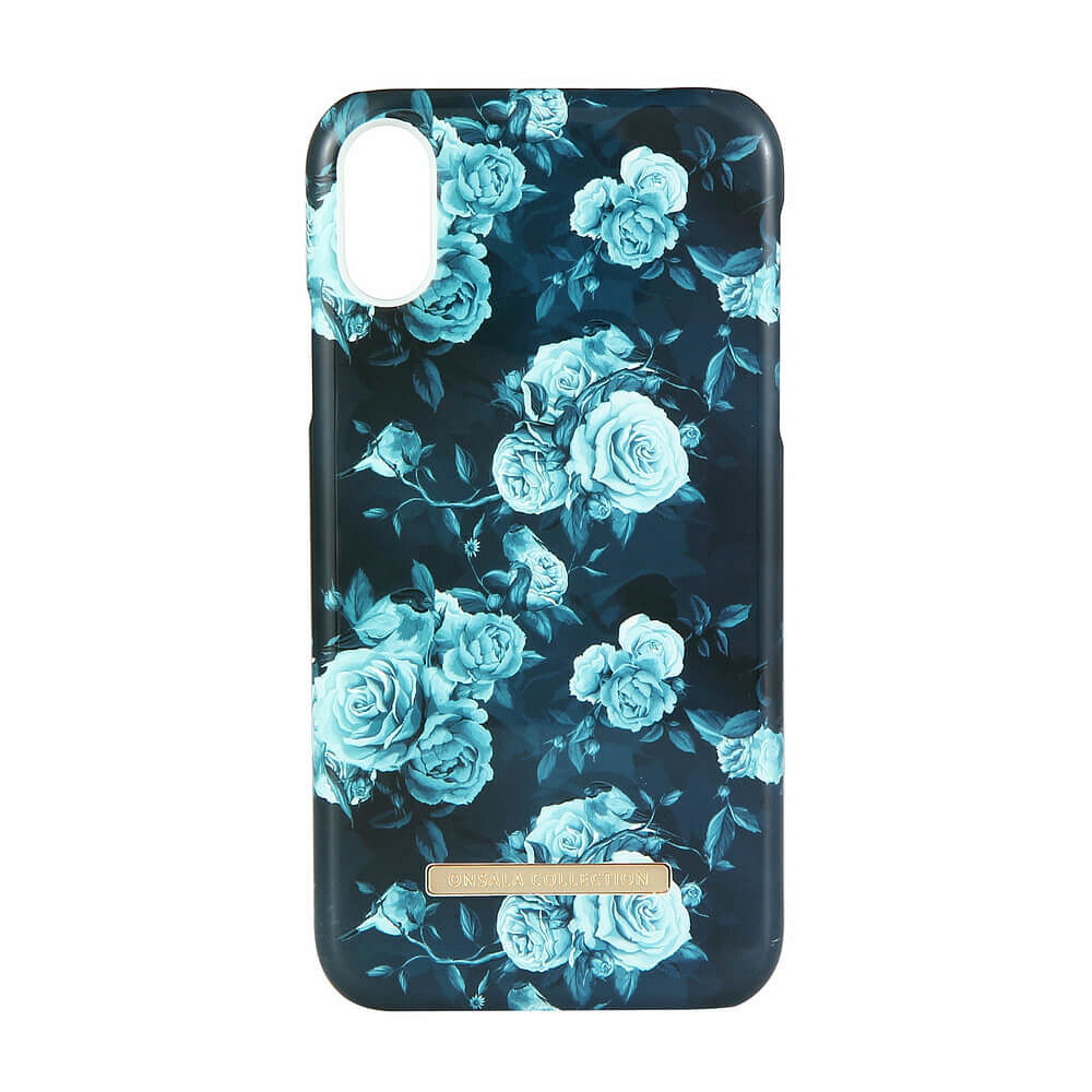 ONSALA COLLECTION Mobilskal Shine Dark flower iPhone XR
