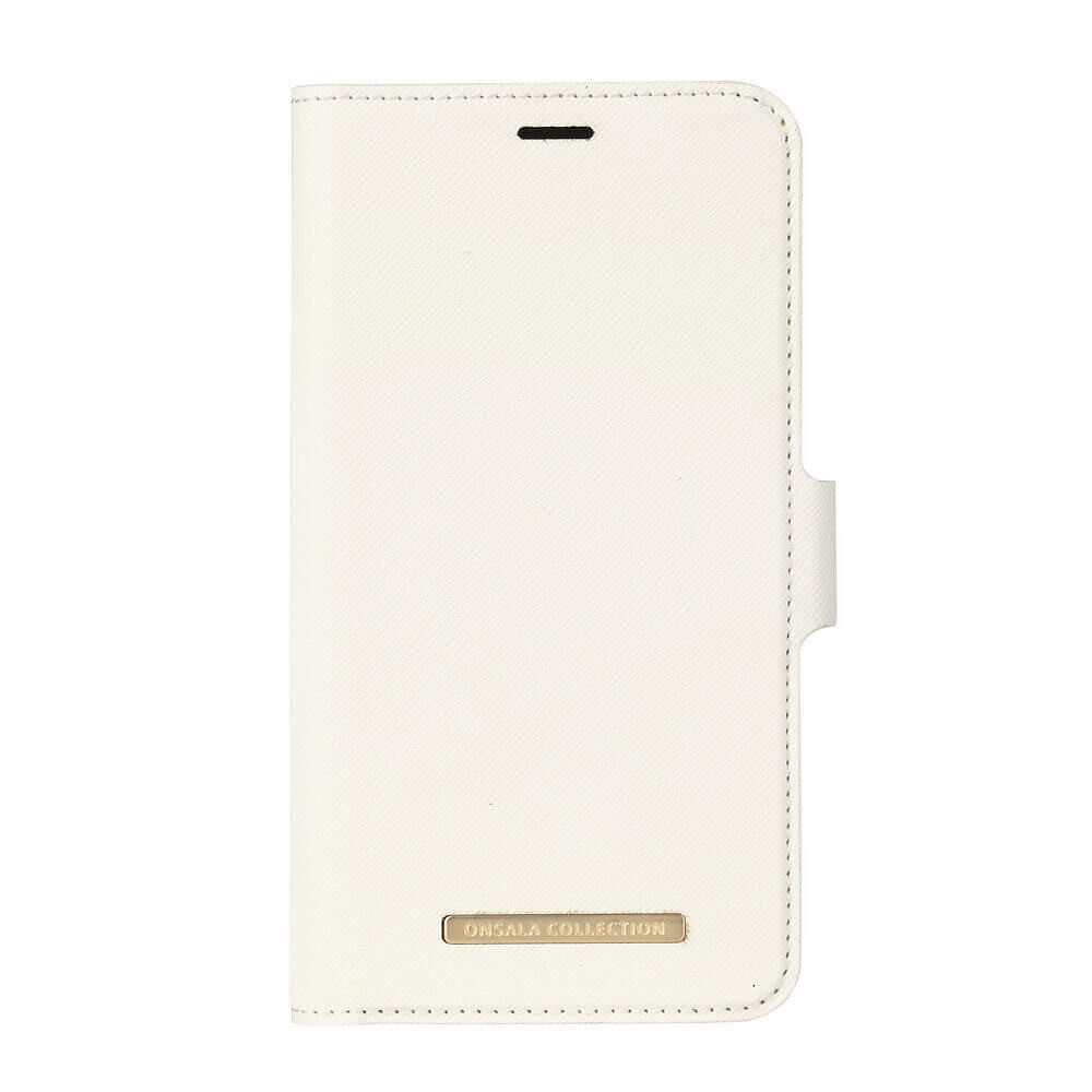 ONSALA COLLECTION Mobilfodral Saffiano White iPhone XR