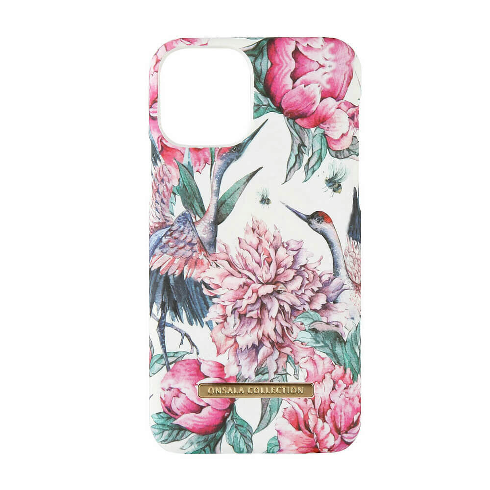 ONSALA COLLECTION Mobilskal Soft Pink Crane iPhone 11 Pro