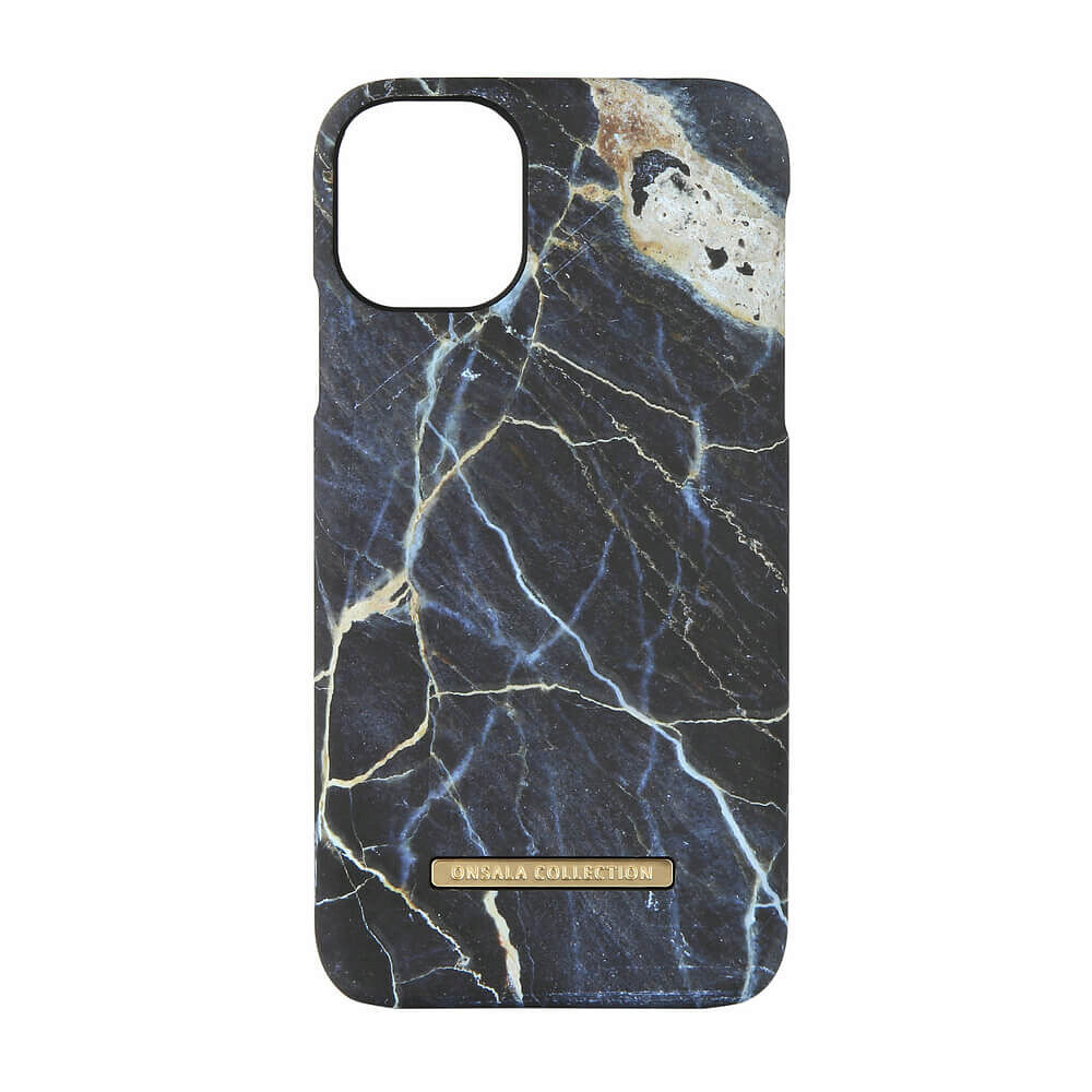 ONSALA COLLECTION Mobilskal Soft Black Galaxy Marble iPhone 11