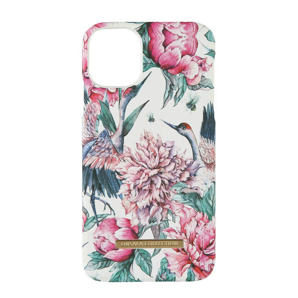 ONSALA COLLECTION Mobilskal Soft Pink Crane iPhone 11