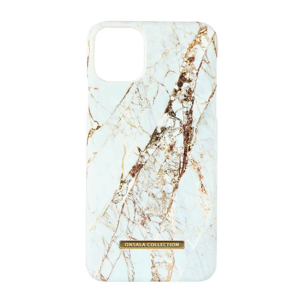 ONSALA COLLECTION Mobilskal Soft White Rhino Marble iPhone 11 Pro Max