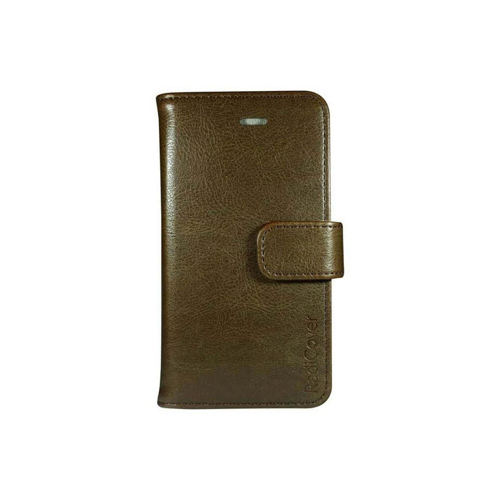 RADICOVER Strålningsskydd Mobilfodral PU iPhone 6/7/8/SE Flipcover Brun