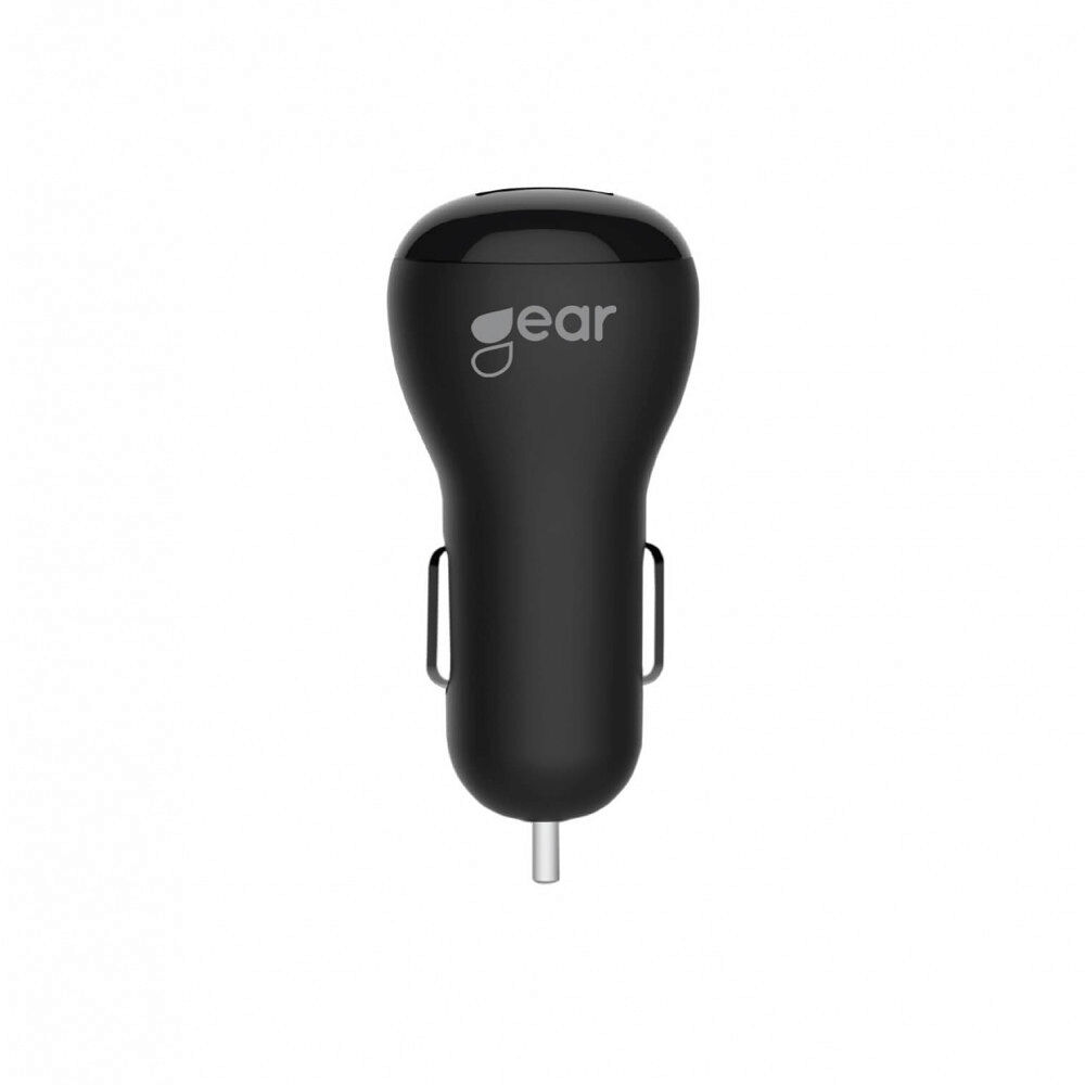GEAR Laddare 12/24V 1xUSB 1A Svart